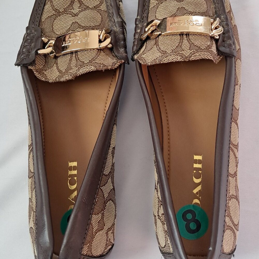 Coach Jacquard Classic Signature Logo Loafer. BRAND NEW